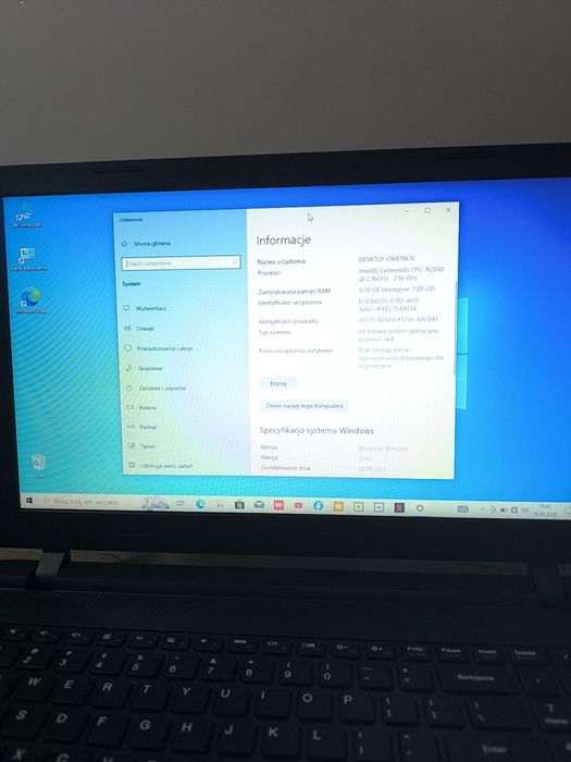Lenovo Ideapad 100-15IBY Sprawny