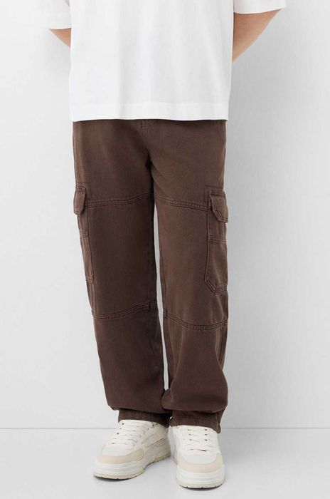 НОВІ Джинси-карго BERSHKA чоловічі мішкуваті –  BAGGY