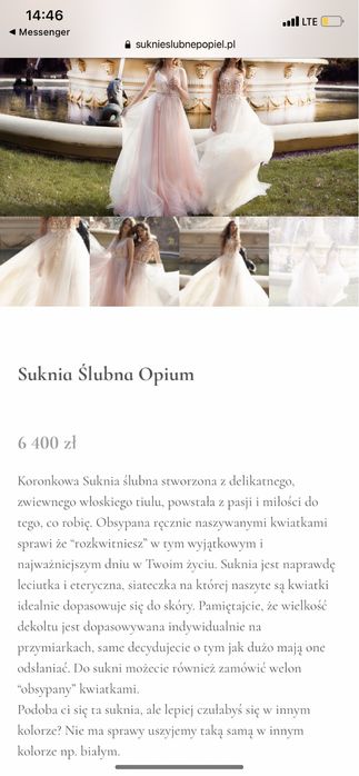 Suknia ślubna Magdalena Popiel