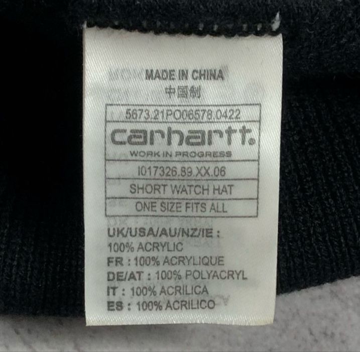 Carhartt шапка чорна