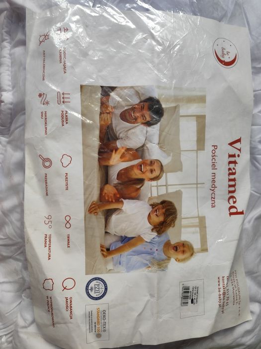 Pościel medyczna Vitamed 100x135 komplet z poszewkami do wyboru.