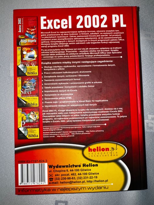 Książka Excel 2002 Księga eksperta