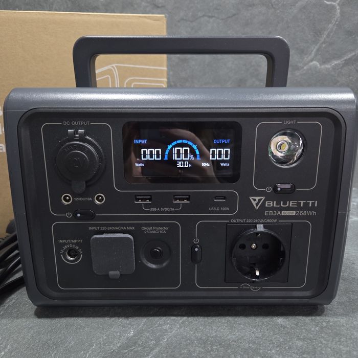 Зарядна станція Bluetti EB3A / 600 Вт / 268 Вт⋅год / LiFePO4