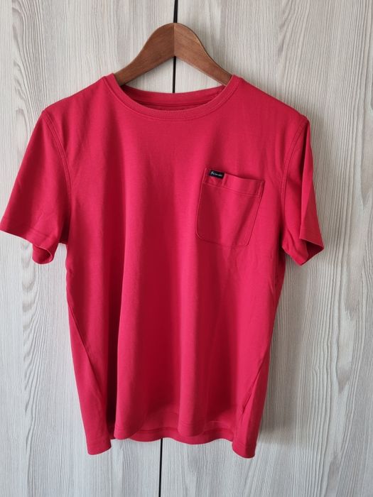 Faconnable Club, koszulka z krótkim rękawem, czerwona, casual, r. M