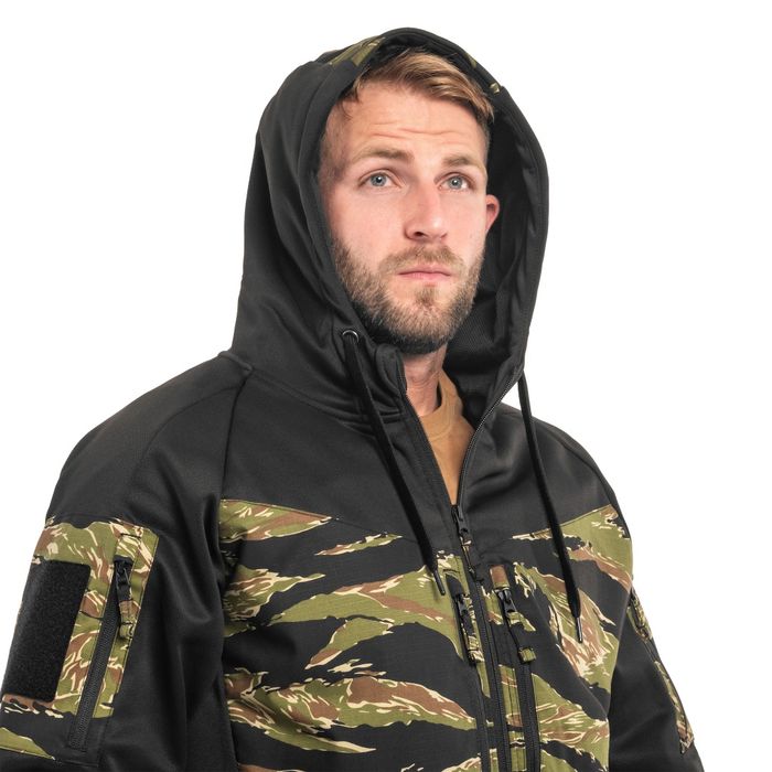 Тактична  Кофта Helikon-Tex Rogue Hoodie - Black/Tiger Stripe