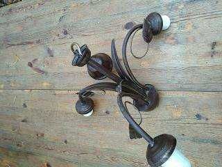 Żyrandol stary mosiężny