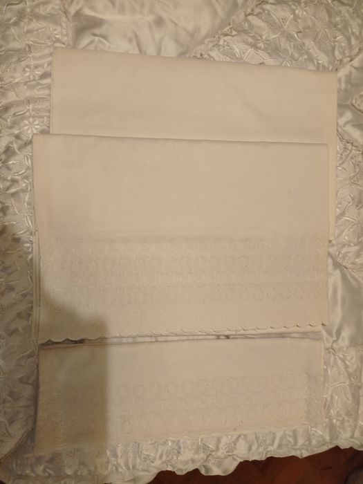 2 Jogos de lençóis de cama de casal