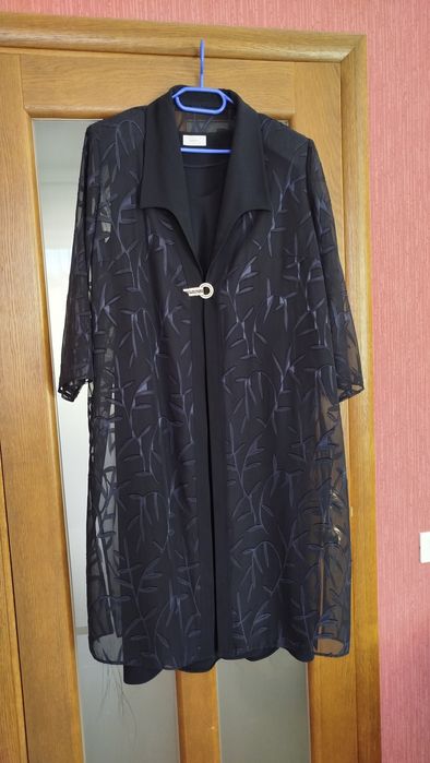 Костюм платье с длинным кардиганом 56 размер.