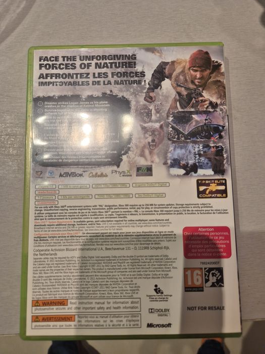 Cabela's Survival Shadows of Katmai + pistolet XBox