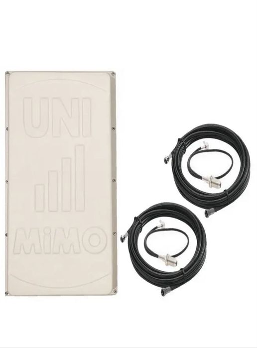 Комплект GSM/3G/4G/LTE антена UNI МІМО + Т2 800-2700 МГц 19dB