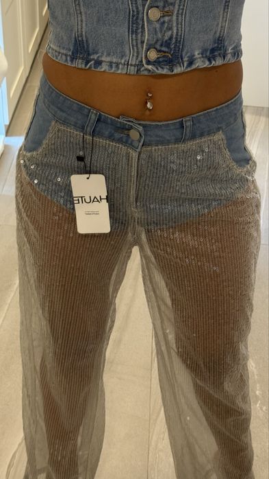Брюки деним шорты .