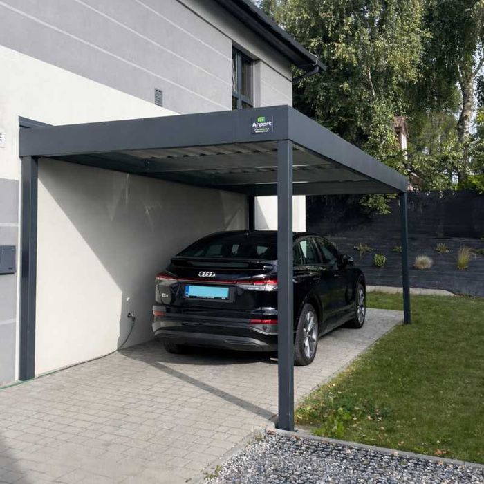 Carport 3,5x6m, nowoczesna wiata garażowa, wiata samochodowa