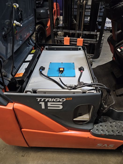 Навантажувач Toyota 1,5 т з Li-ion АКБ. Вилочный электропогрузчик