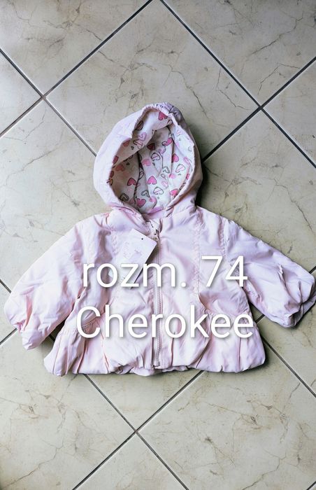 Płaszczyk pudrowy róż Cherokee rozm. 74