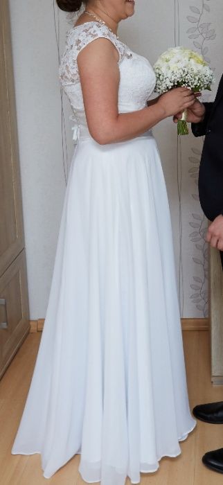 suknia ślubna prosta roz 42/44
