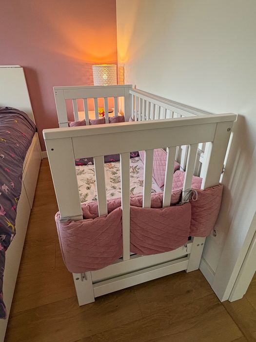 Łóżeczko Klupś Iwo 120x60 cm z materacem Rucken Stabil