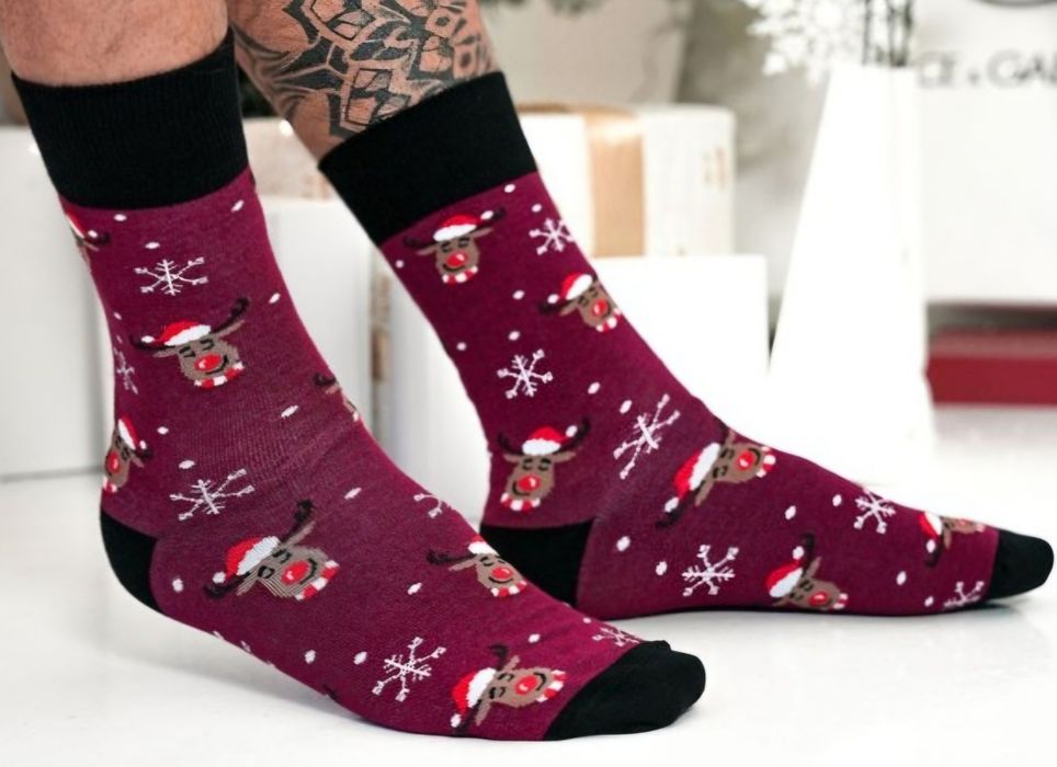Skarpetki męskie świąteczne