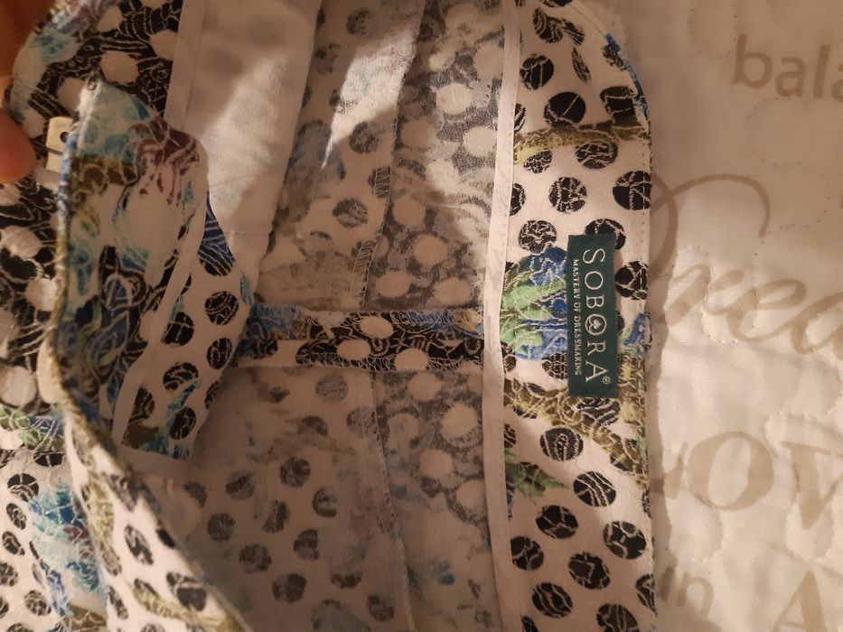Spodnie Sobora XS kropki kwiaty