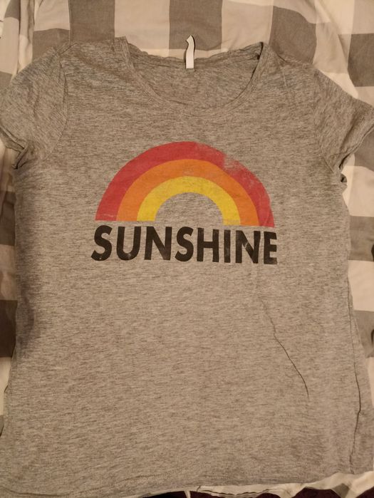 Szary t-shirt damski