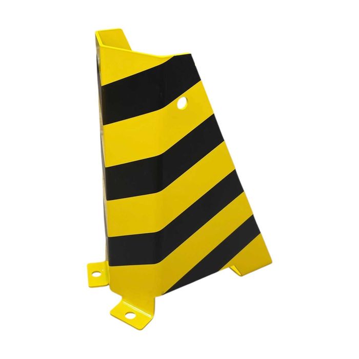 Odbojnica osłona czołowa do słupa regału paletowego (wys.400mm) RAL 1021 Pasy
