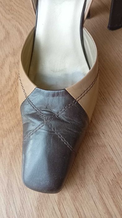 czółenka damskie skórzane 38