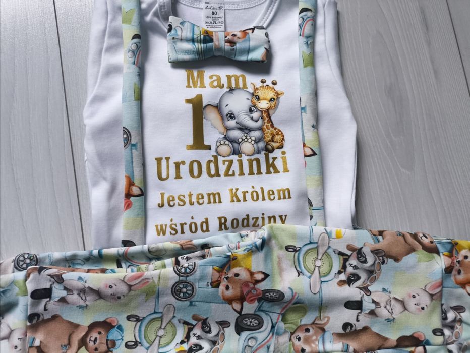 Komplet na pierwsze urodziny chłopca