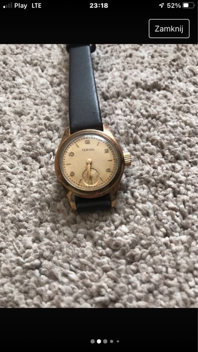 Unikat damski zegarek z lat 50