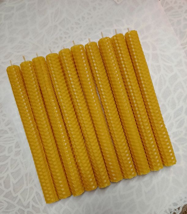 Свічки з вощини 10 шт