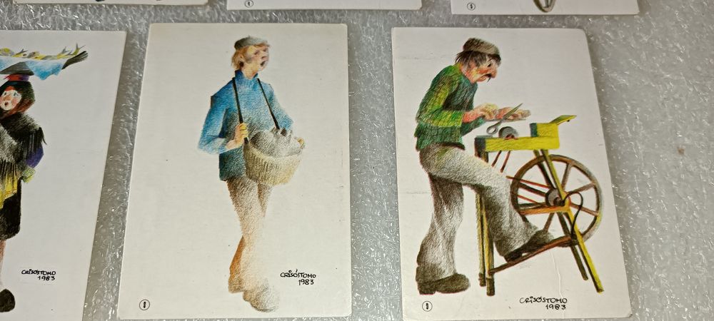 Coleção de 9 calendáriosde bolso coleção numerada de 1983