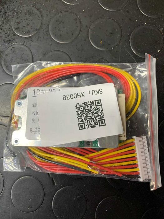 Плата BMS 10S 36V 30A для літій іонних акумуляторів з датчиком температури