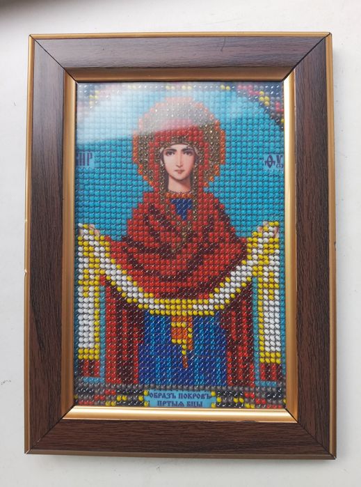 Ікона вишита бісером