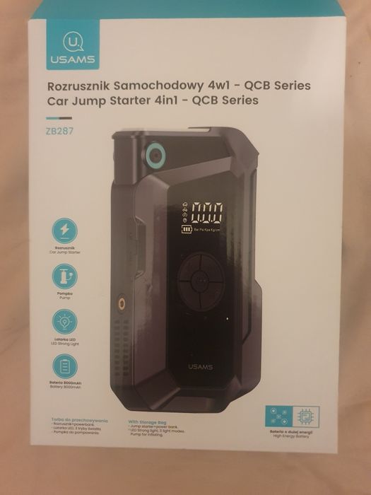 Car jump starter  4 w 1  pompka samochodowa