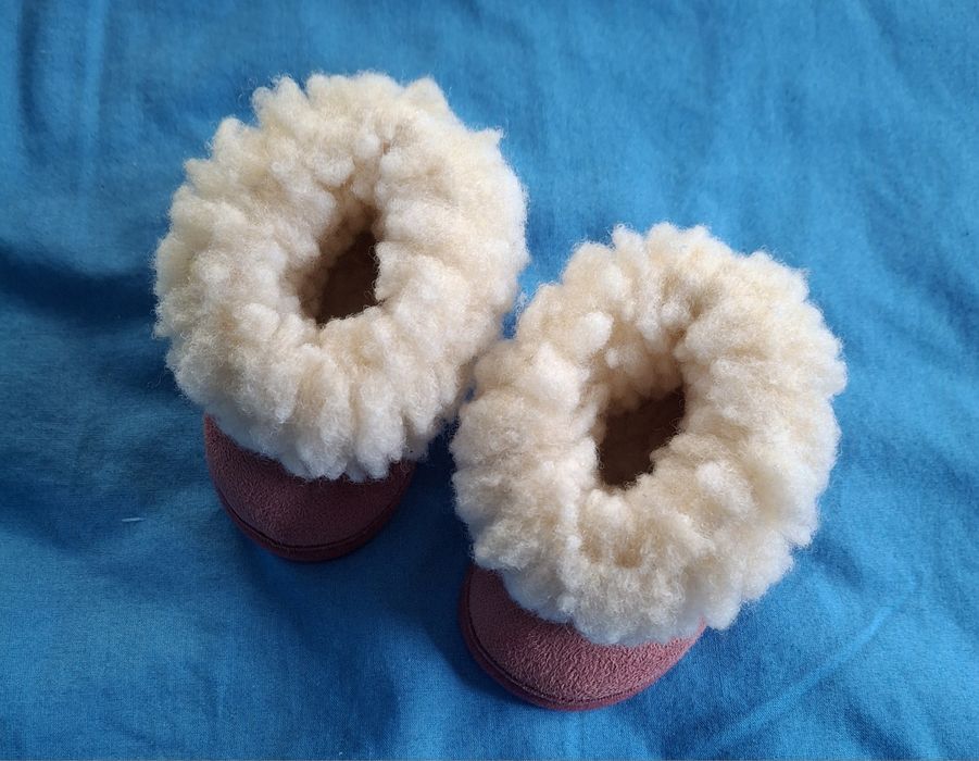 Pantufas de bebé, nr 17, cor de rosa