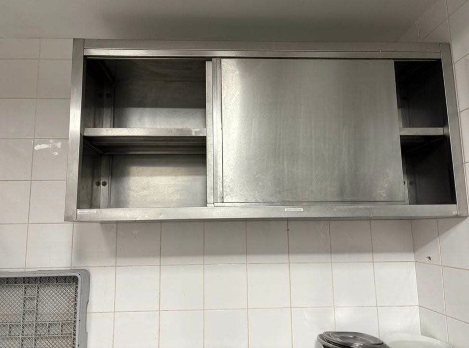 Armário de Parede em Inox c/ Portas de Correr – Profissional