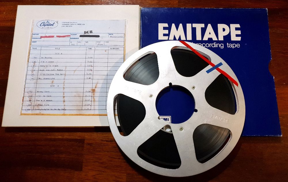 Dub оригинальной мастер ленты Beatles