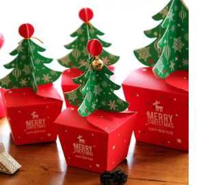 Caixinhas para doces design de Àrvore de Natal