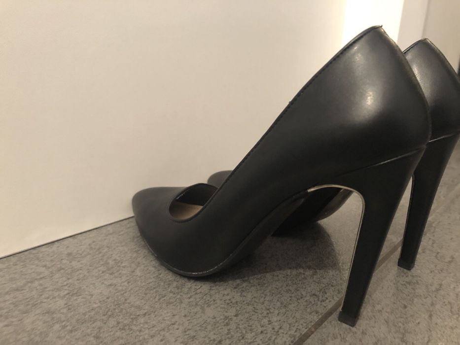 Pantofle Zara skórzane