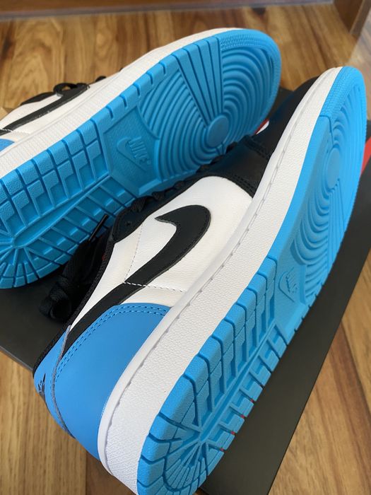 Jordan 1 Low Black Dark Powder Blue 39