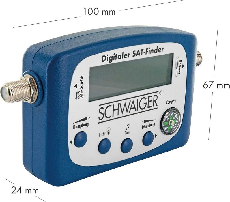 Nowy finder cyfrowy / kompas / antena satelitarna / SCHWAIGER !8994!