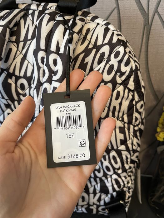 Рюкзак dkny, рюкзак с принтом dkny, lyla medium backpack bag