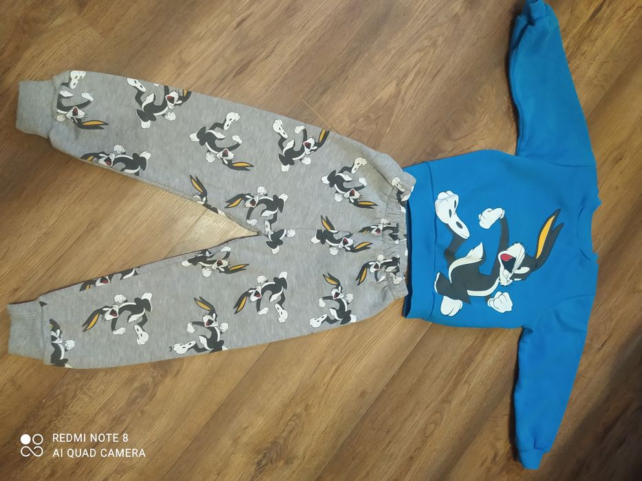 Утеплённый спортивный костюм, свитшот, кофта, штаны 2-3 года