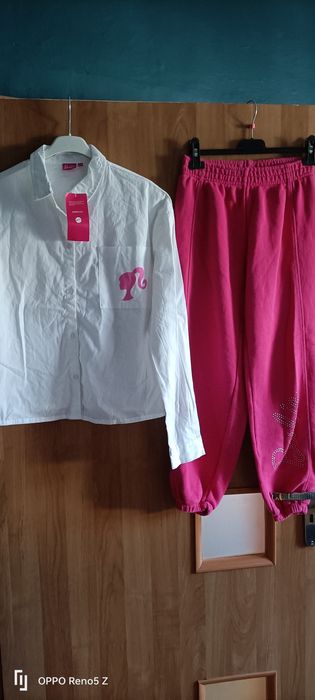 Koszula spodnie dresowe damskie stan koszula nowa  marka Barbie kolor