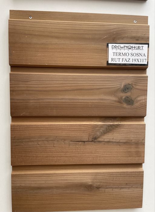 Deska Elewacyjna Termo Sosna Rut Faz 19X117 Kl. AB