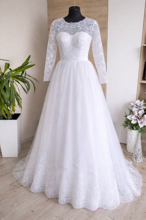 Przepiękna suknia ślubna M/L