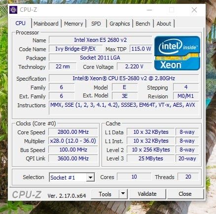 Пк робоча Станція  20ядер 40потоків ( Xeon e5 2680v2 (2шт.)/ram 64gb ddr3 ECC/БЖ Cobra power 800w модульний/Серверна плата Gigabyte Ga-7PESH2...)