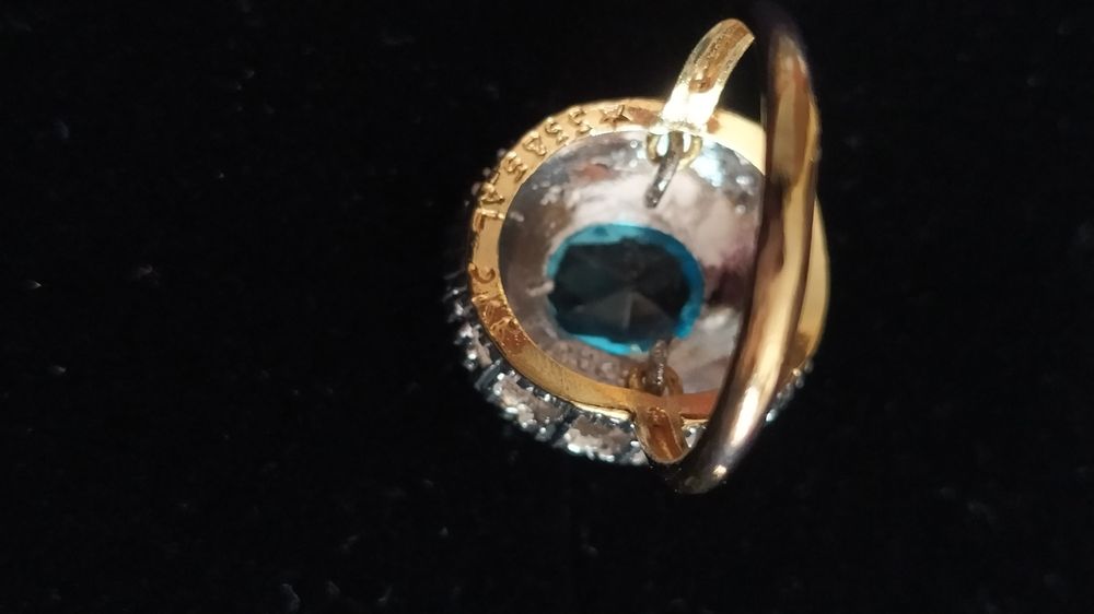 Anél de ouro com prata