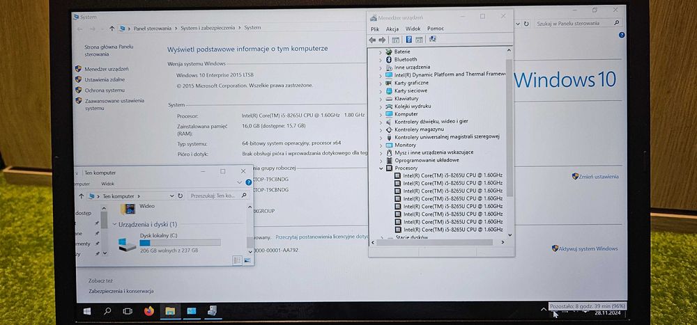 Lenovo 15,6/FulHD/4x2,5GHz/USB-C/16GB/256NVMe/Win10/HDMI/WIFI/Bat6god