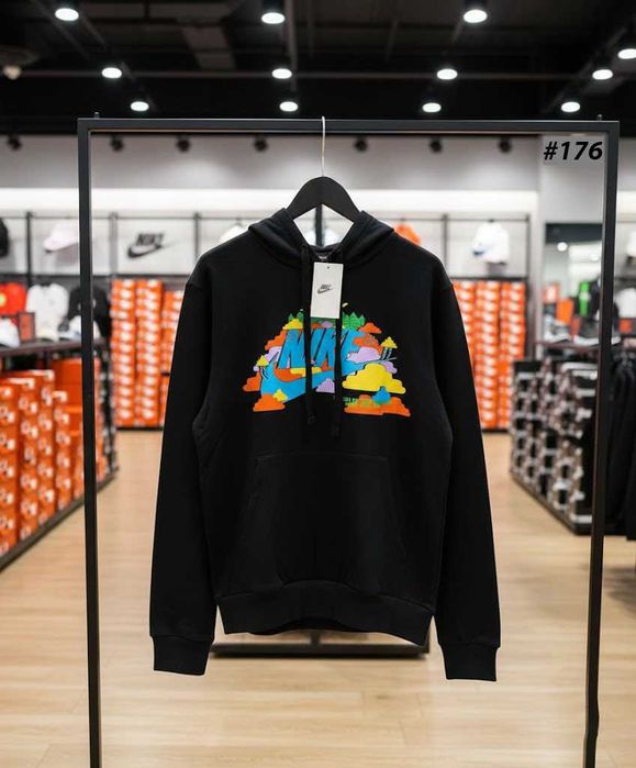 Черное Худи Nike Jordan Swoosh By (XS S M L XL)