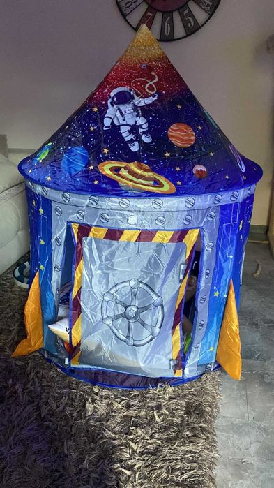 Namiot domek dla dzieci dziecka zabawa kosmiczny statek rakieta