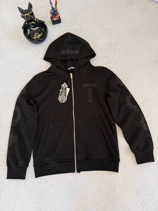 Зіп худі chrome hearts зипка кофта худи хром